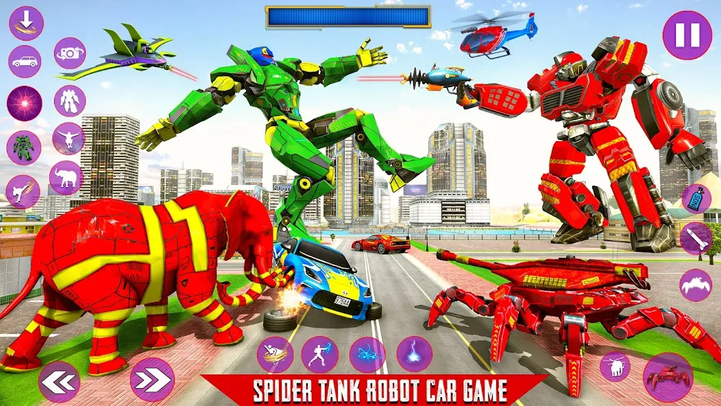 Spider Mech Wars - Robot Game [MOD: безлимитные деньги и мощные роботы] Screenshot 5