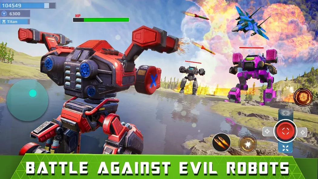 Mech Robot Wars - Multi Robot [MOD: безлимитные деньги и роботы] Screenshot 1