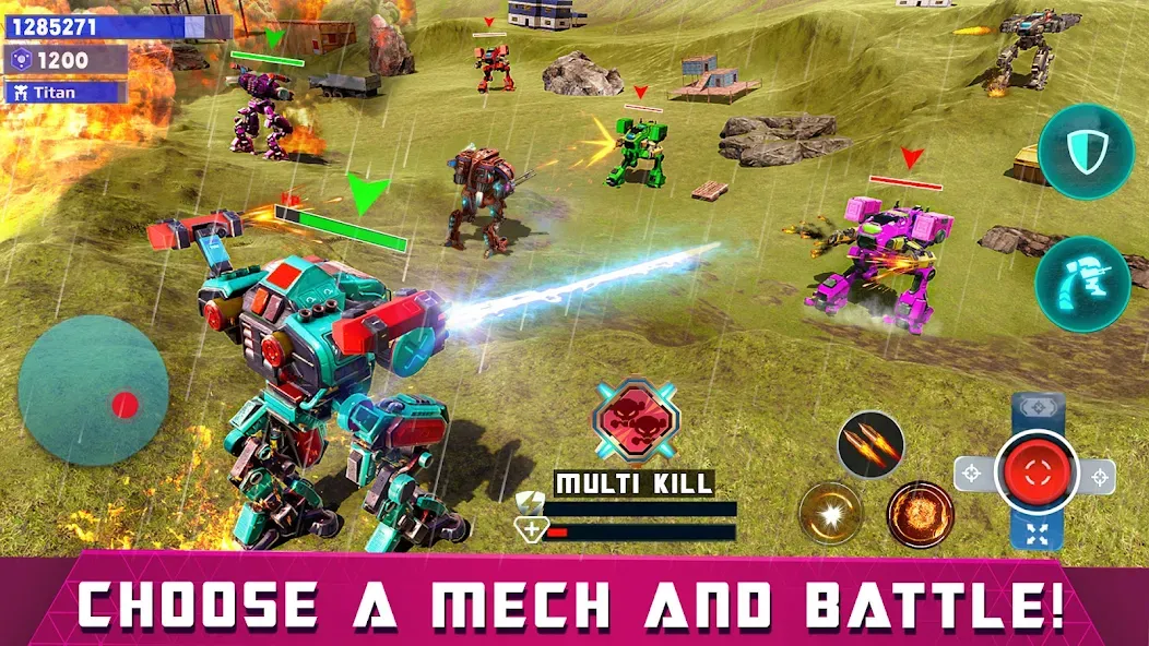 Mech Robot Wars - Multi Robot [MOD: безлимитные деньги и роботы] Screenshot 2