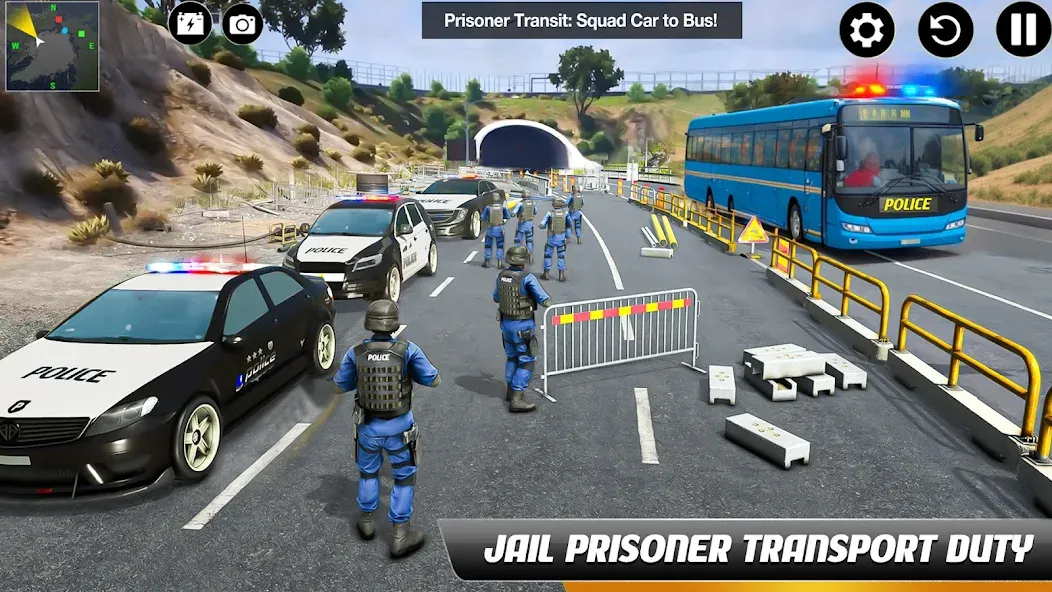 Police Bus Simulator Bus Games [MOD: безлимитные деньги и все автобусы открыты] Screenshot 2