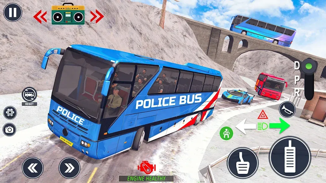 Police Bus Simulator Bus Games [MOD: безлимитные деньги и все автобусы открыты] Screenshot 5