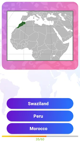 World Geography Quiz Game [MOD: открыты все страны и уровни] Screenshot 3