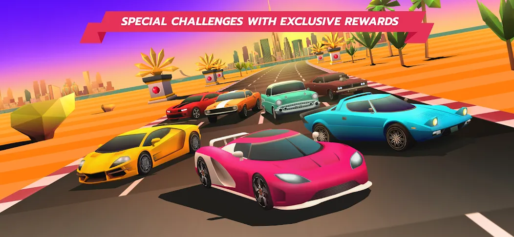 Horizon Chase – Arcade Racing [MOD: безлимитные деньги и топливо] Screenshot 3