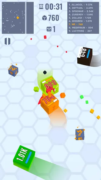 Cube Zone io [MOD: безлимитные монеты и усиленная атака] Screenshot 2