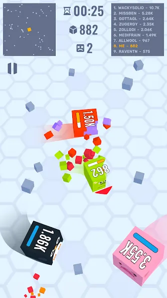 Cube Zone io [MOD: безлимитные монеты и усиленная атака] Screenshot 3