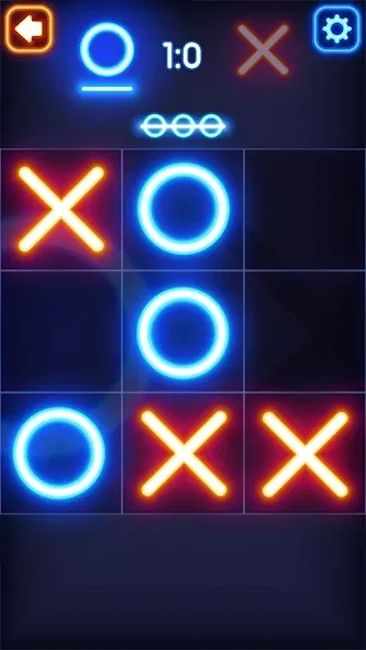 Tic Tac Toe Glow: 2 Players [MOD: без рекламы и все темы открыты] Screenshot 5