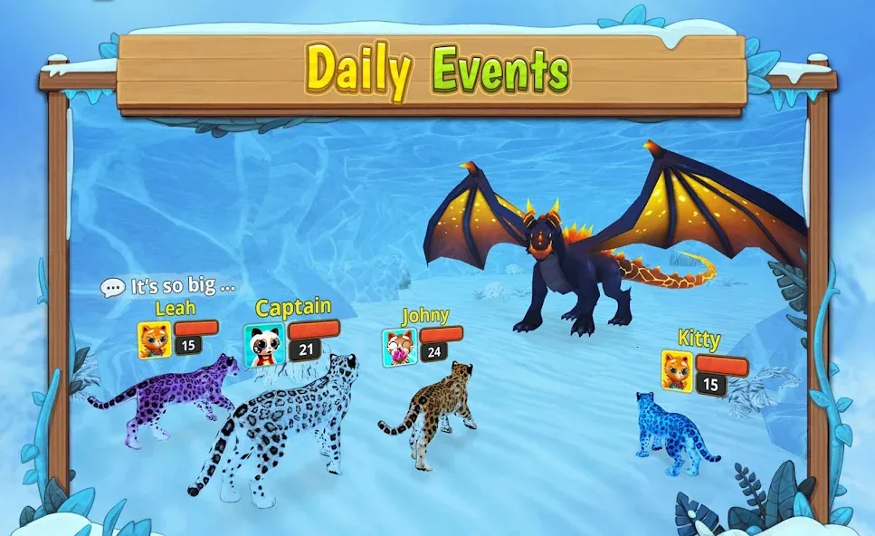 Snow Leopard Family Sim Online [MOD: безлимитные деньги и алмазные награды] Screenshot 4
