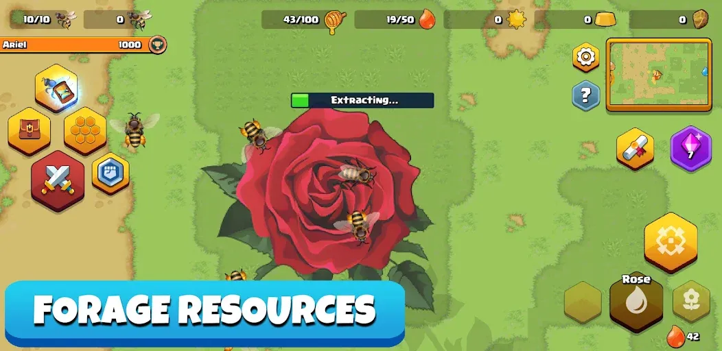 Pocket Bees: Colony Simulator [MOD: безлимитные ресурсы и ускоренное развитие] Screenshot 2