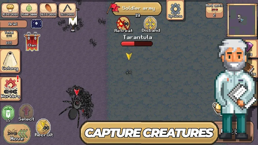 Pocket Ants: Colony Simulator [MOD: безлимитные ресурсы и ускоренное развитие] Screenshot 2