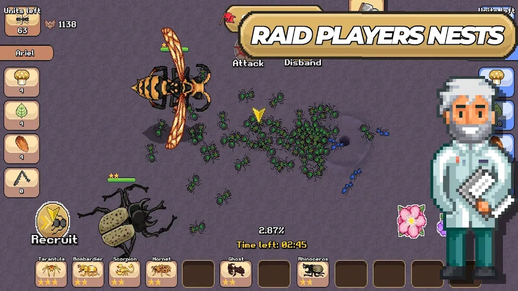 Pocket Ants: Colony Simulator [MOD: безлимитные ресурсы и ускоренное развитие] Screenshot 4