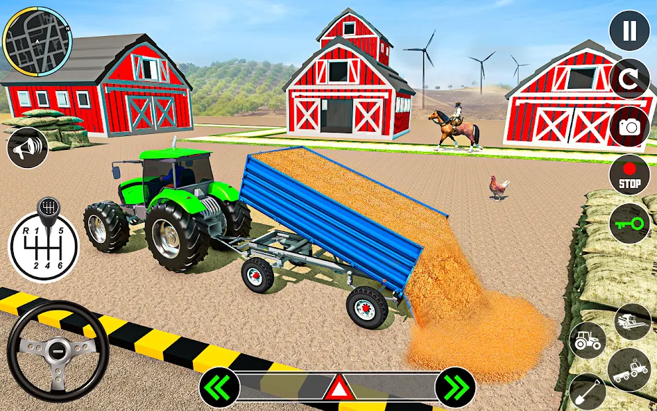 Tractor Farming: Tractor Games [MOD: безлимитные деньги и техника] Screenshot 5