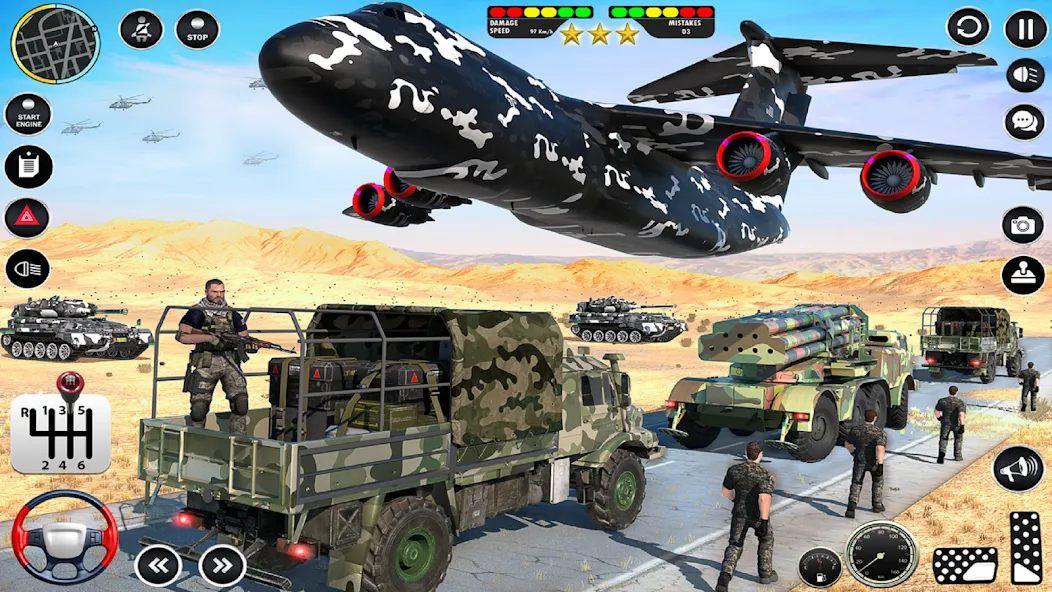 Army Vehicle Transport Truck [MOD: безлимитные деньги и топливо] Screenshot 5
