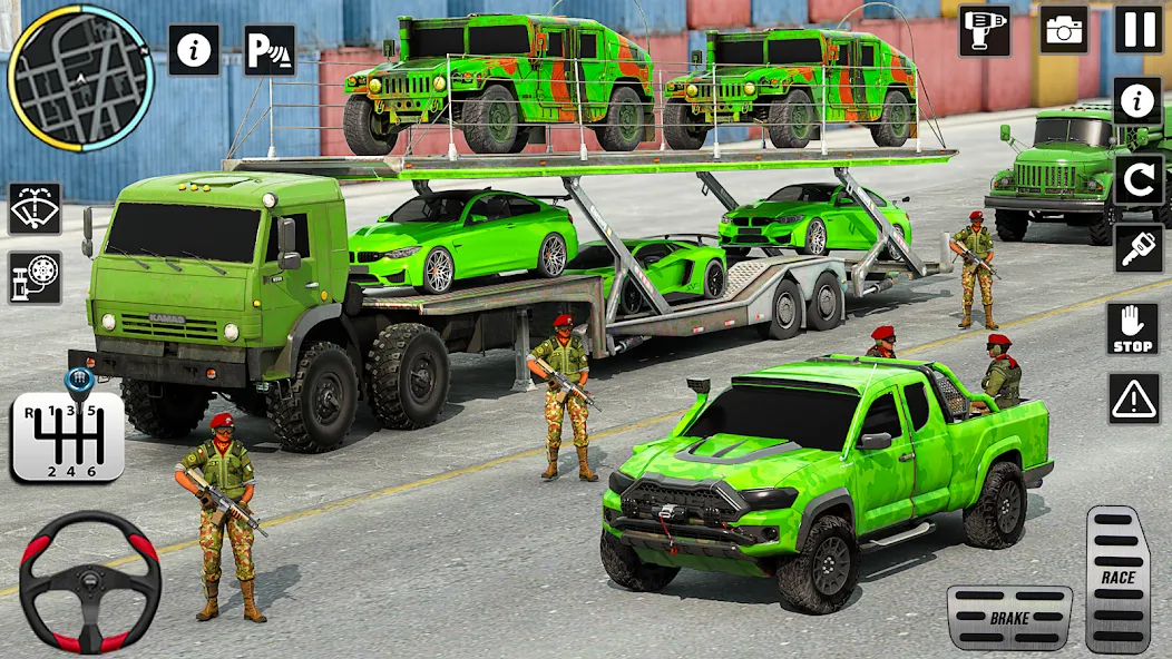 US Army Games Truck Transport [MOD: безлимитные деньги и топливо] Screenshot 4