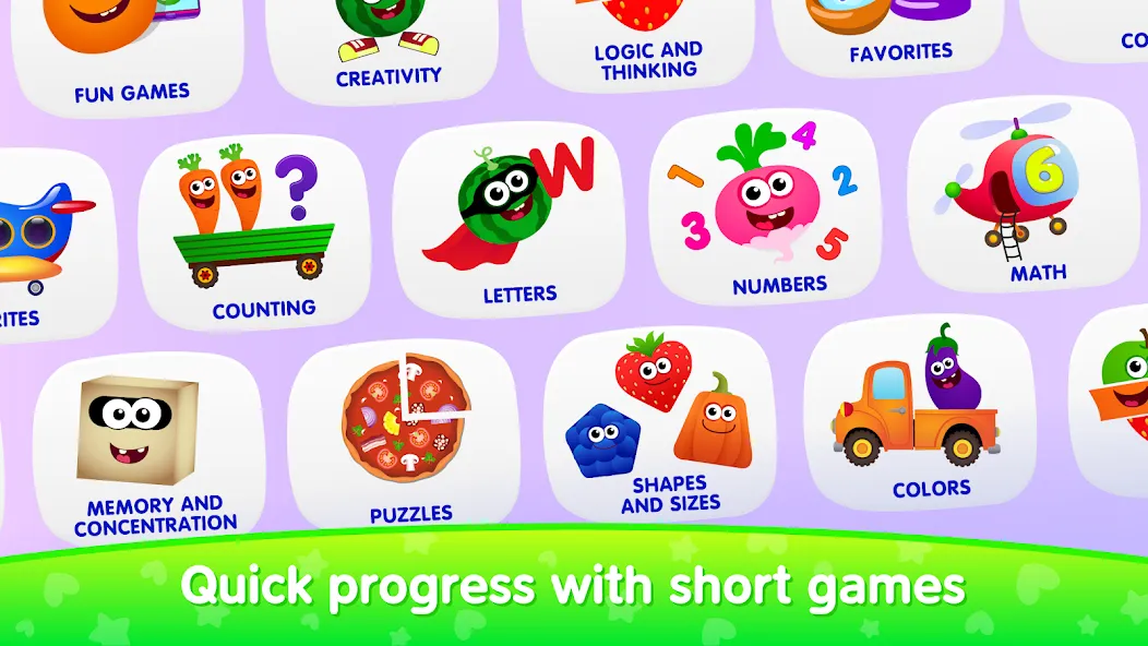 Educational games for kids 2-4 [MOD: разблокированы все игры и уровни] Screenshot 1
