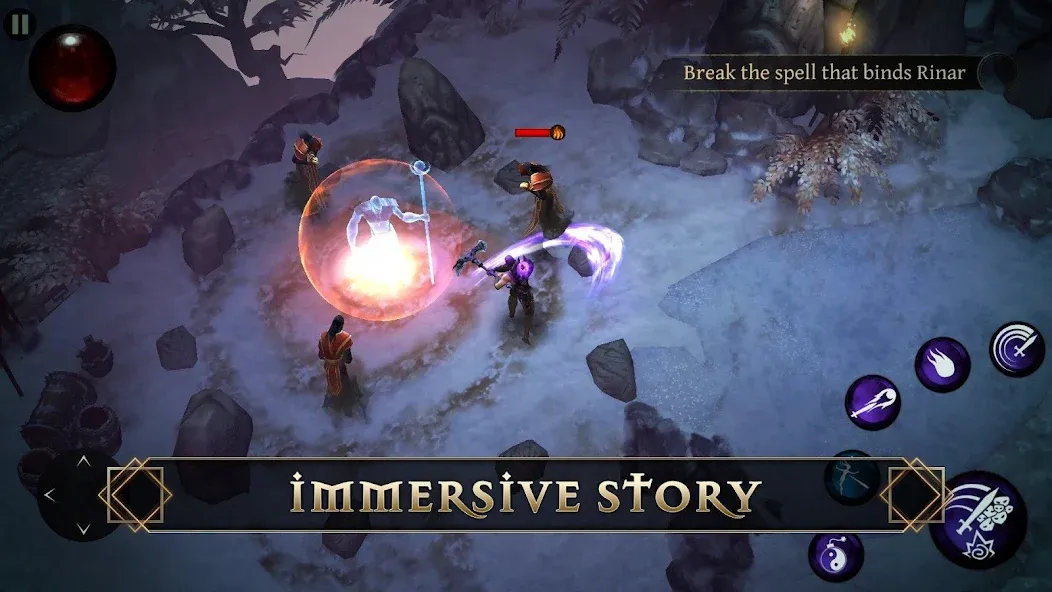 BladeBound: RPG Adventure Game [MOD: безлимитные деньги и алмазы] Screenshot 1