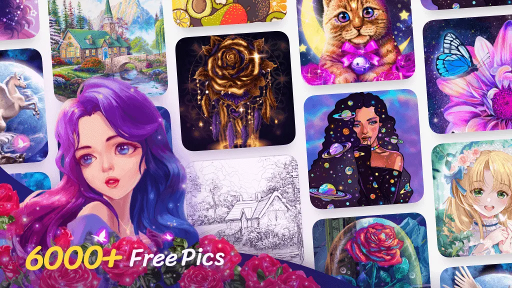 Colorscapes® - Color by Number [MOD: без рекламы и все раскраски открыты] Screenshot 1