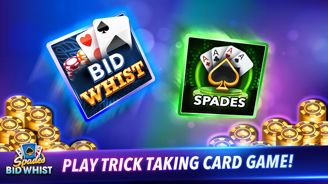 Spades: Bid Whist Classic Game [MOD: без рекламы и все карты открыты] Screenshot 1