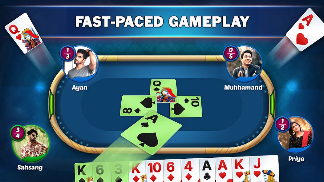 Callbreak Star - Card Game [MOD: безлимитные монеты и все режимы] Screenshot 4