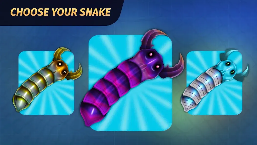 Worm.io - Gusanos Battle [MOD: безлимитные монеты и ускорение червя] Screenshot 1