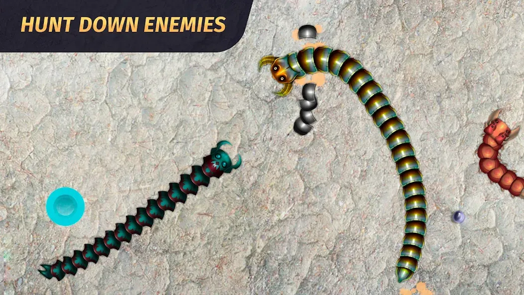 Worm.io - Gusanos Battle [MOD: безлимитные монеты и ускорение червя] Screenshot 2