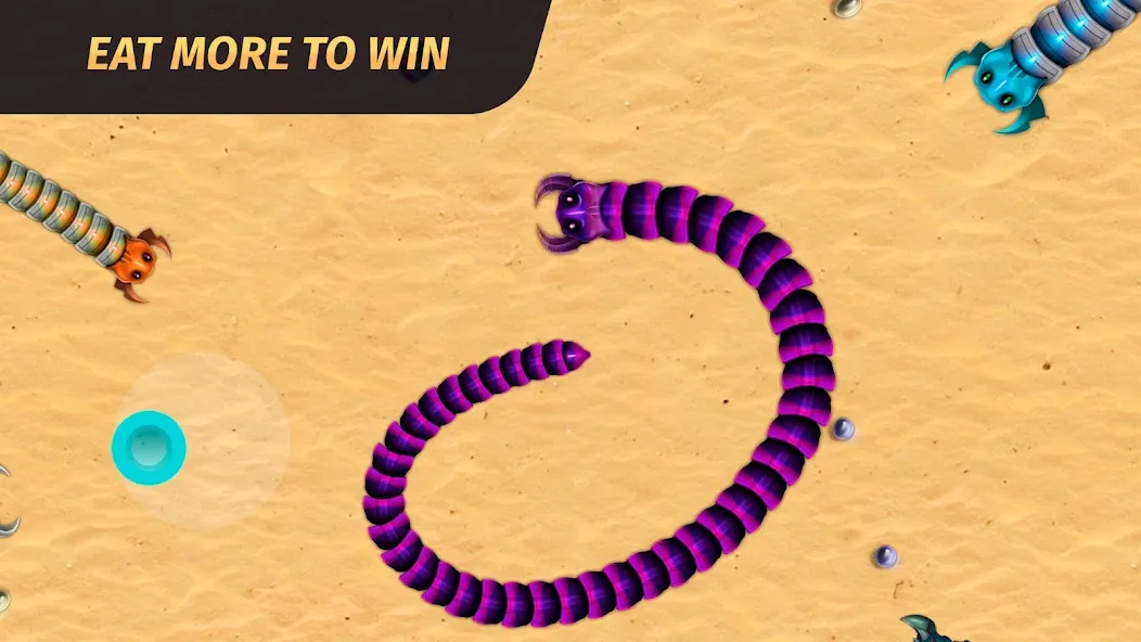 Worm.io - Gusanos Battle [MOD: безлимитные монеты и ускорение червя] Screenshot 3