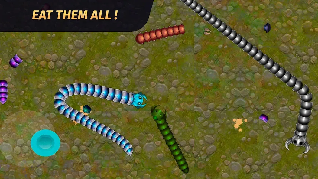 Worm.io - Gusanos Battle [MOD: безлимитные монеты и ускорение червя] Screenshot 5