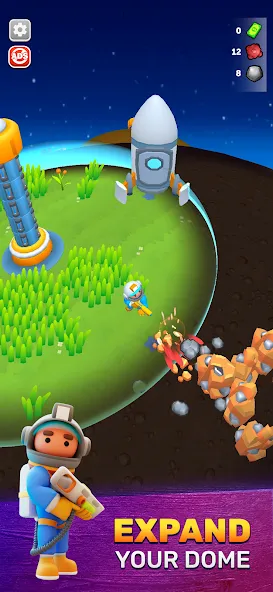 Terradome 3D [MOD: безлимитные ресурсы и открытые уровни] Screenshot 1