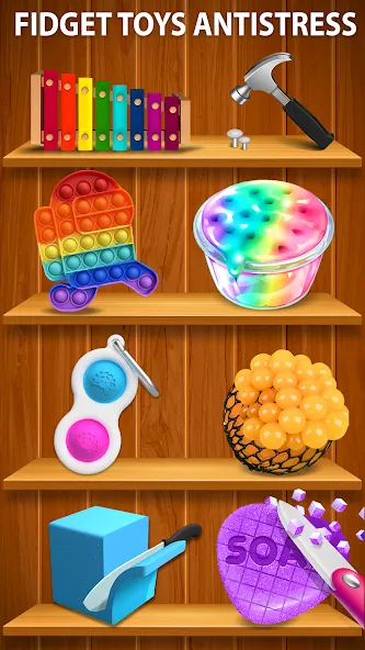 Antistress ASMR: Fidget Toys [MOD: разблокированы все игрушки и уровни] Screenshot 3