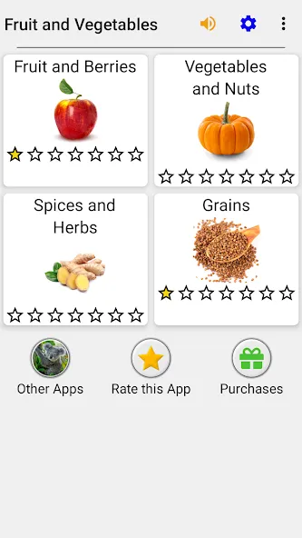 Fruit and Vegetables - Quiz [MOD: открыты все уровни и подсказки] Screenshot 3