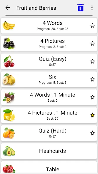 Fruit and Vegetables - Quiz [MOD: открыты все уровни и подсказки] Screenshot 5