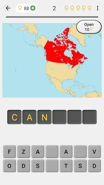 Maps of All Countries Geo-Quiz [MOD: открыты все страны и режимы] Screenshot 2