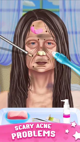 ASMR Doctor Game: Makeup Salon [MOD: безлимитные деньги и открыты все уровни] Screenshot 2