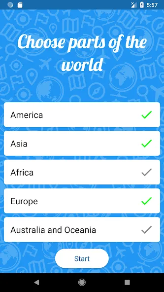 Guess the country! - Quiz [MOD: открыты все страны и уровни] Screenshot 4