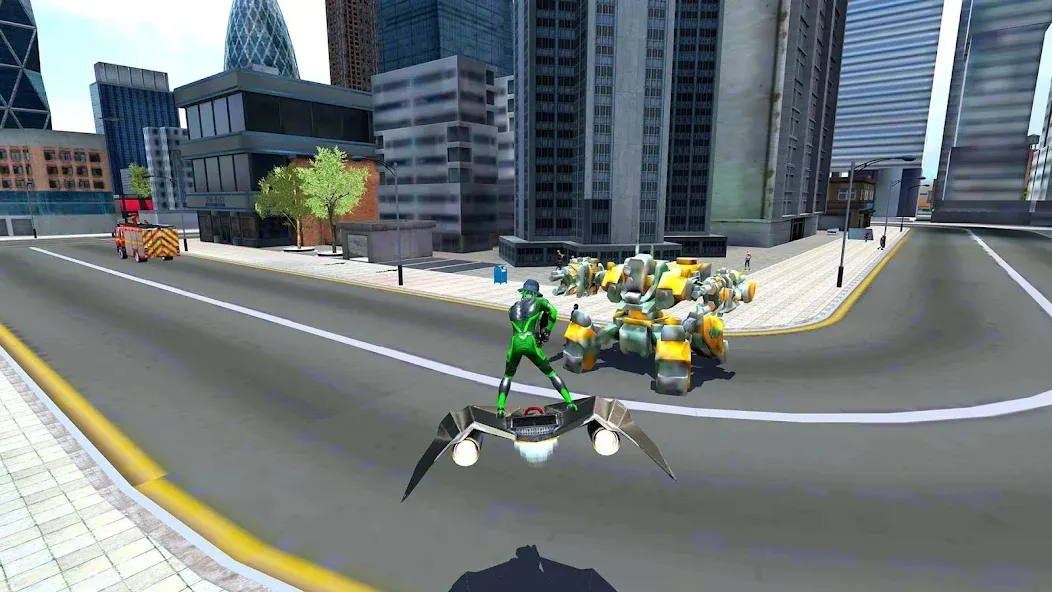 Rope Frog Ninja Hero Car Vegas [MOD: безлимитные деньги и оружие] Screenshot 2