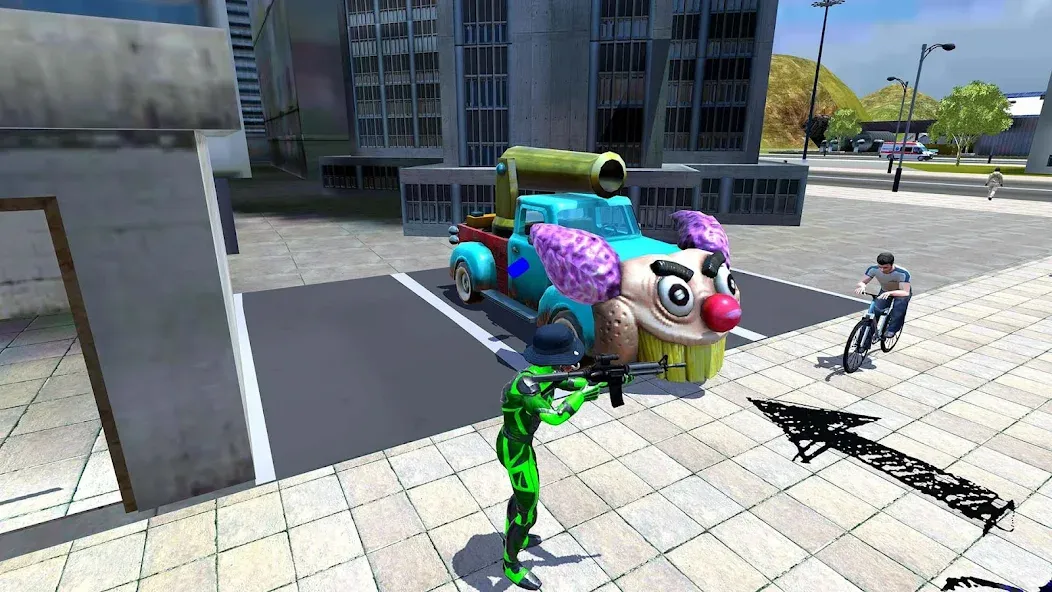 Rope Frog Ninja Hero Car Vegas [MOD: безлимитные деньги и оружие] Screenshot 4