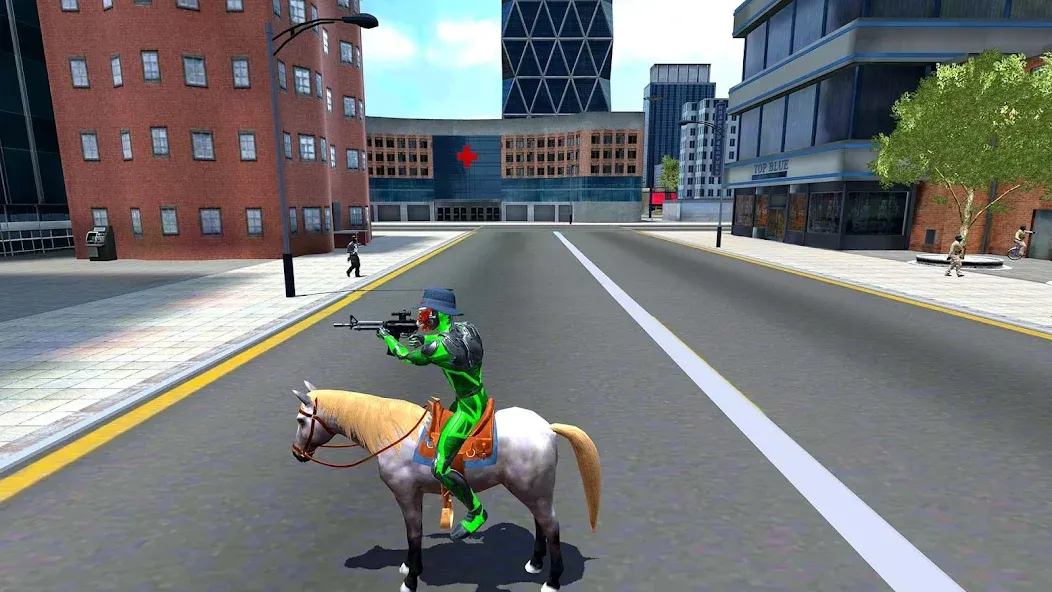 Rope Frog Ninja Hero Car Vegas [MOD: безлимитные деньги и оружие] Screenshot 5