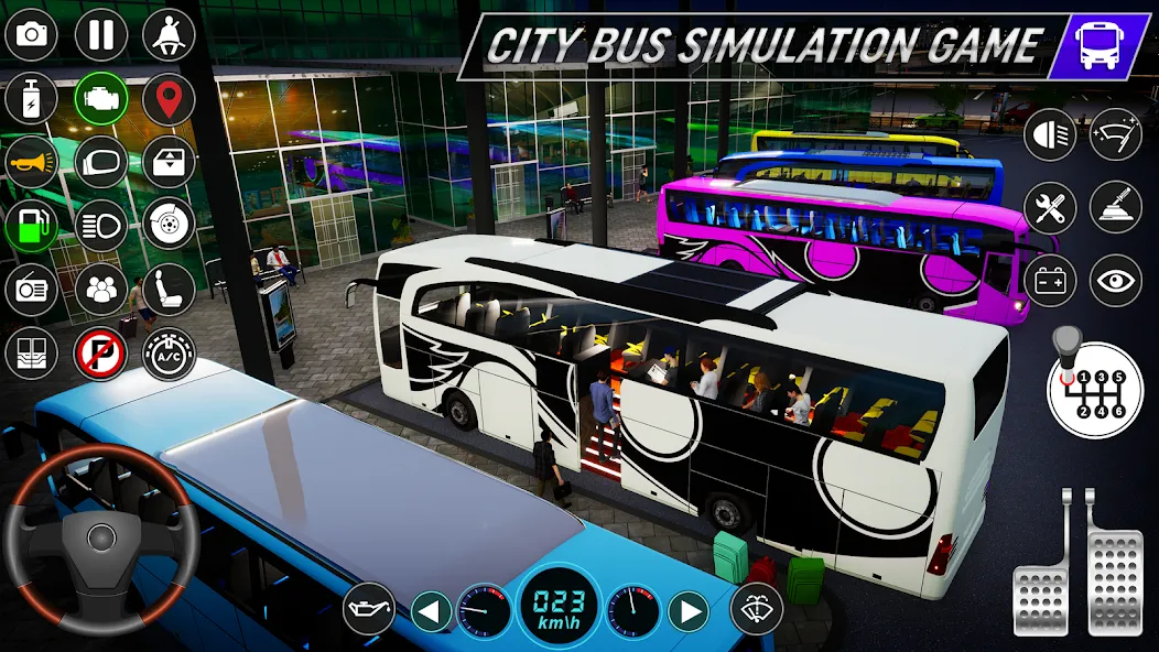 City Bus Simulator: Bus Games [MOD: безлимитные деньги и топливо] Screenshot 4