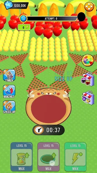 Fruit hole: Black hole [MOD: безлимитные деньги и усиленные бонусы] Screenshot 2