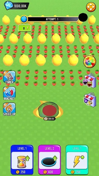 Fruit hole: Black hole [MOD: безлимитные деньги и усиленные бонусы] Screenshot 3