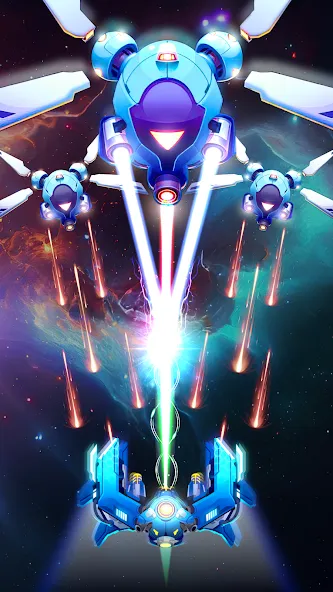Galaxy Attack - Space Shooter [MOD: безлимитные монеты и оружие] Screenshot 3