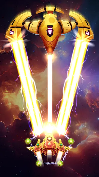 Galaxy Attack - Space Shooter [MOD: безлимитные монеты и оружие] Screenshot 5