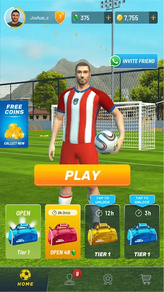 Football World - Real People [MOD: безлимитные монеты и энергия] Screenshot 1
