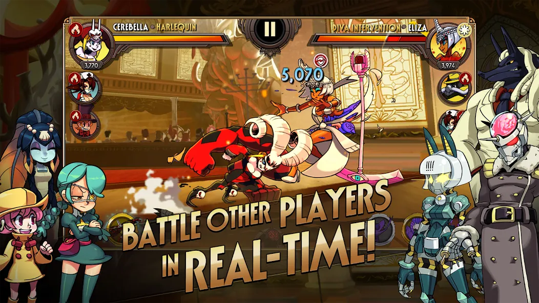 Skullgirls: Fighting RPG [MOD: безлимитные ресурсы и усиленные бойцы] Screenshot 2
