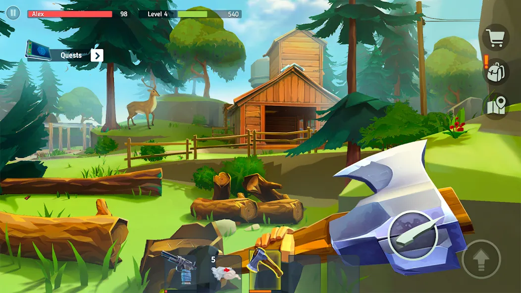 TEGRA: Zombie survival island [MOD: безлимитные ресурсы и оружие] Screenshot 1