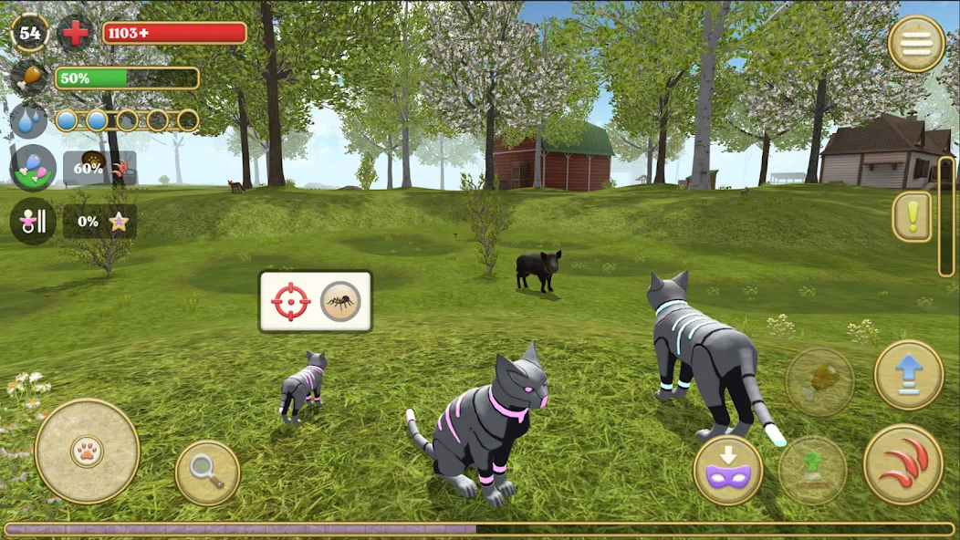 Cat Simulator : Kitties Family [MOD: много котят и безлимитные монеты] Screenshot 5