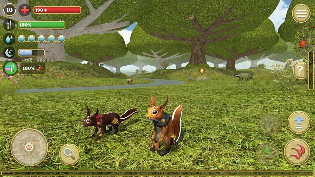 Squirrel Simulator 2 : Online [MOD: много орехов и открыты все уровни] Screenshot 1