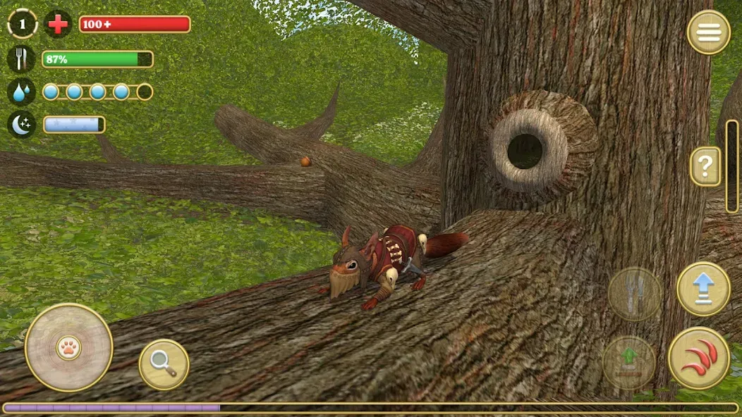 Squirrel Simulator 2 : Online [MOD: много орехов и открыты все уровни] Screenshot 3