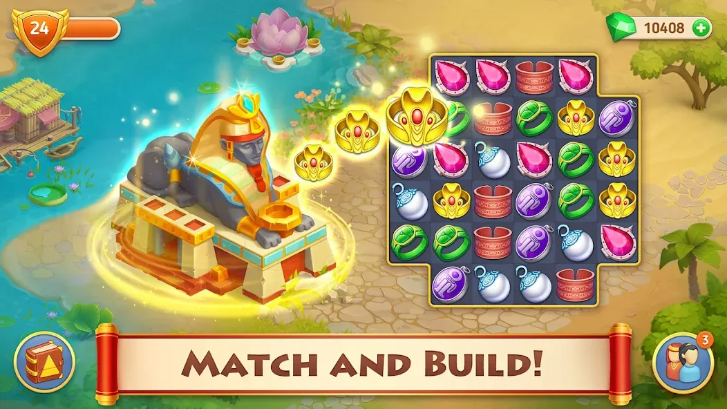 Cradle of Empires: 3 in a Row [MOD: безлимитные монеты и энергии] Screenshot 1