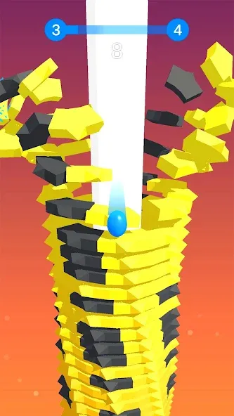 Stack Ball - Crash Platforms [MOD: без рекламы и бесконечные жизни] Screenshot 2