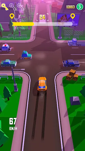 Taxi Run: Traffic Driver [MOD: безлимитные деньги и топливо] Screenshot 1